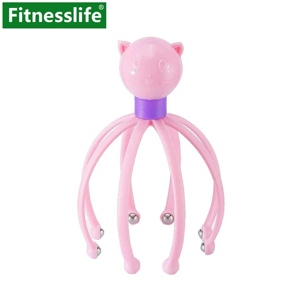 

Head Scalp Massager Comb Neck Magnetic Massage Octopus Claws Roller Ball Relax SPA Hair Care for Hair Growth Stress Relief Rest