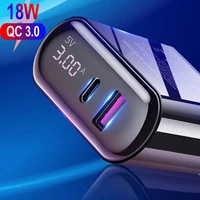 18w pd type c usb qc3 0 usb charger 3a fast charging eu us plug adapter mobile phone power delivery charger for iphone samsung