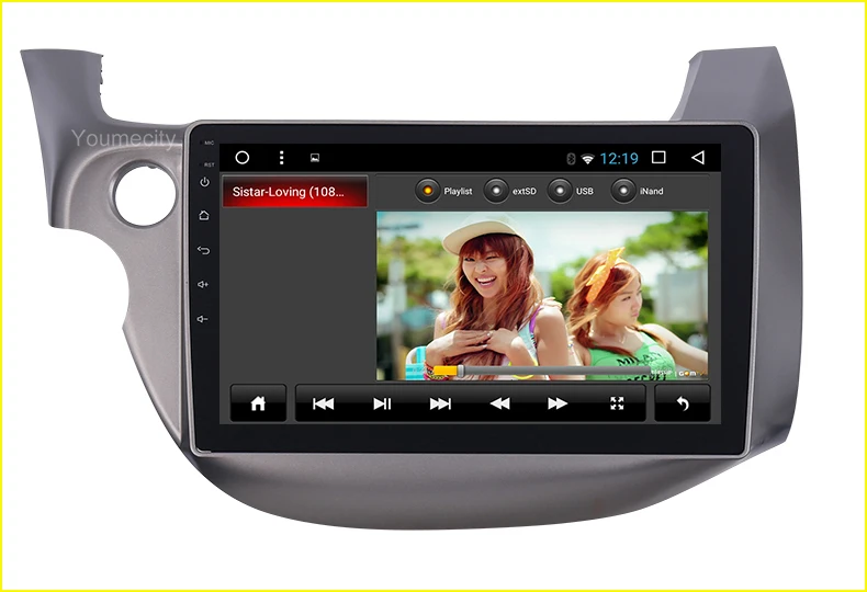 Автомобильный dvd-плеер Android 9,0 для HONDA FIT JAZZ 2007 2008 2009 2010 2012 2013 Gps Радио Видео плеер ips 1024*600 экран RDS wifi