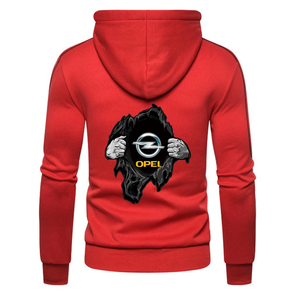 

2020 New Men OPEL Logo Zipper Comfortable Hoodies Fitness Sweatshirts Long sleeve Sportswear Casual Coats