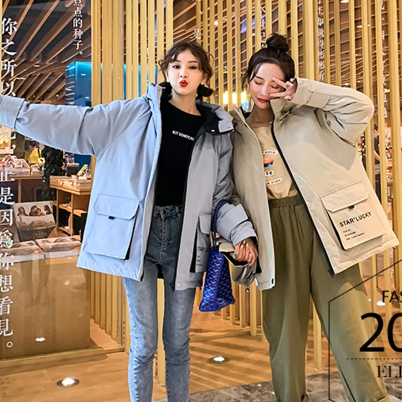 

2020 Women Parkas Jacket Winter Coat Casual Short Outwear Parka Thicken Warm Hooded Jackets Female Jackets Coats Plus Size