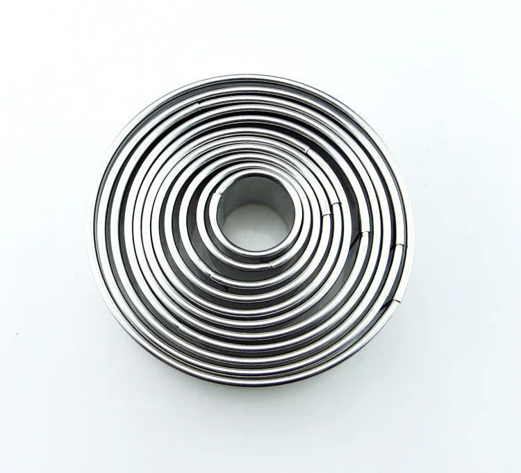 Форма для печенья из нержавеющей стали портативная форма торта круглой формы