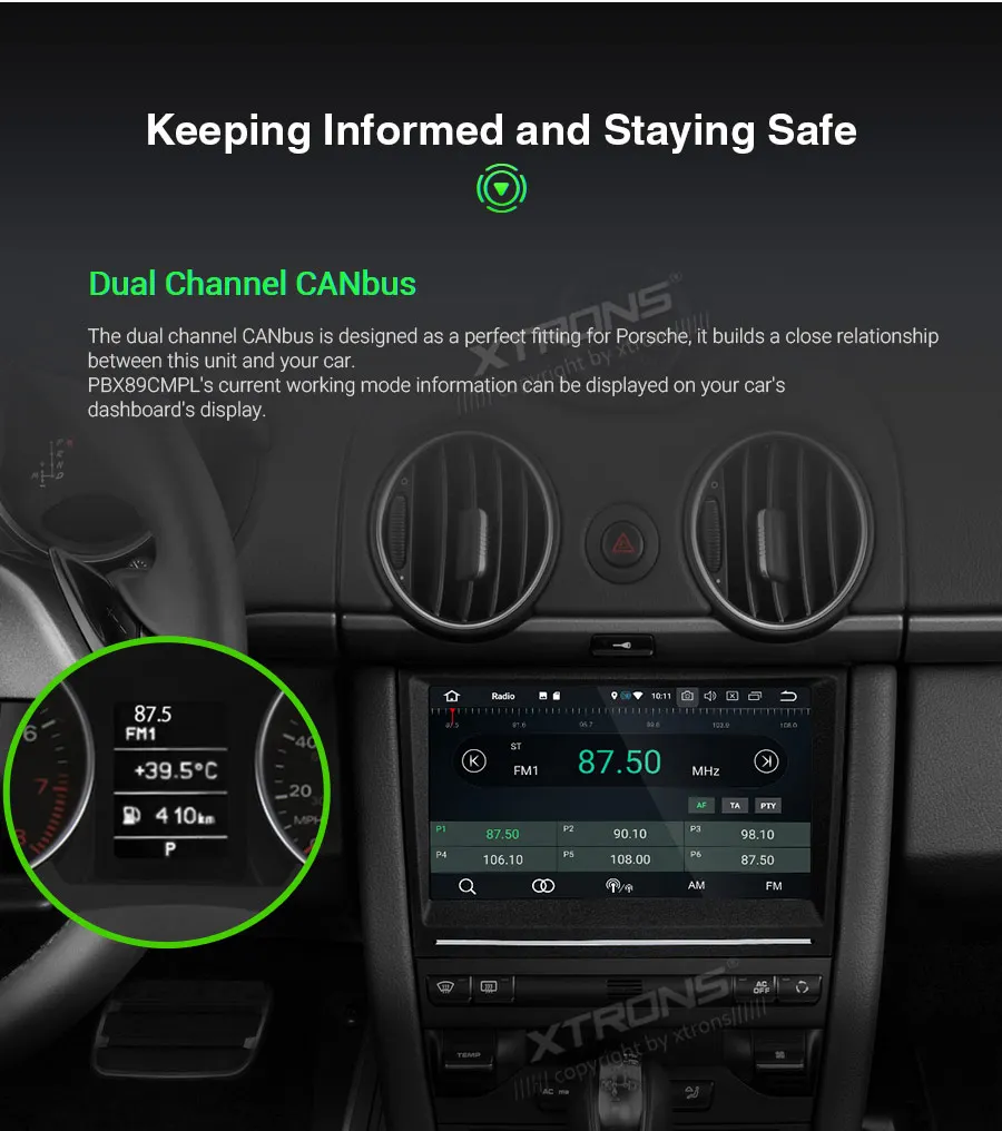 XTRONS 8 ''Android 9,0 PX5 автомобильный стереоплеер gps для Porsche 911 997 Cayman 987 2005 2006 2007 2008 Boxster 987 2005-2012 без DVD