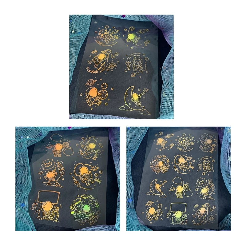 

Привлекательная Фотополимерная фотография астронавта, декоративная наклейка для подарочной упаковки, домашняя фотография