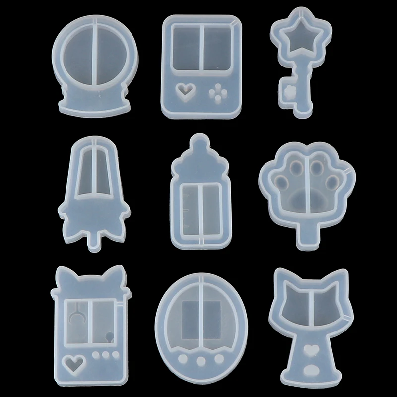 

1 шт. DIY смолы подвески, ожерелья формы смола формы кошки Кошачий коготь Луна вышивка «звёздочки» или «бриллианты форма из жидкого силикона