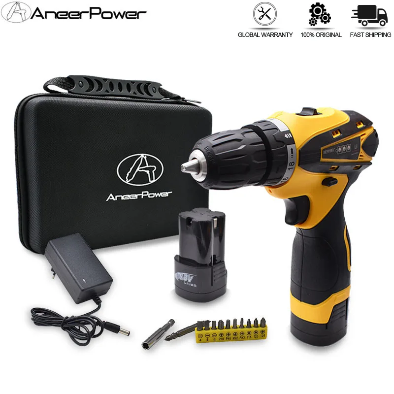 Аккумуляторная дрель 16 8 в электроинструмент электрическая отвертка