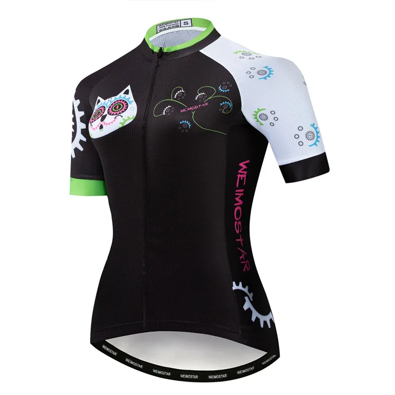 5803 Велоспорт Джерси Женский велосипед MTB Топ Ropa Ciclismo Maillot велосипедный костюм Горный Дорожный велосипед велосипедная рубашка женские кошки черный - Цвет: 5803