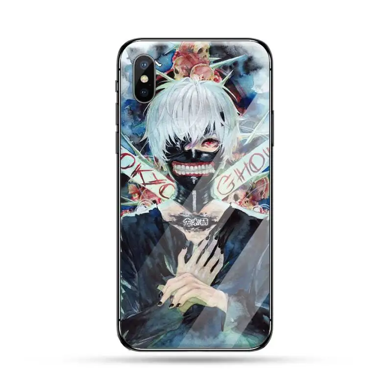 

luxury apanese anime Tokyo Ghoul Phone Case coque funda shellTempered glass For iphone 6 6S 7 8 plus X XS XR 11 12 mini PRO MAX