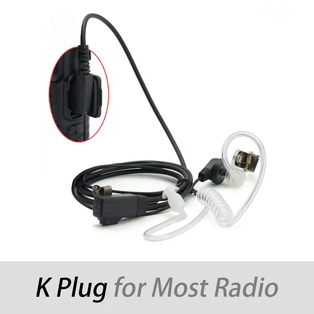 Новинка 2 провода ФБР PTT микрофонные наушники для Baofeng UV 5R/A 5R plus Ham динамик радио