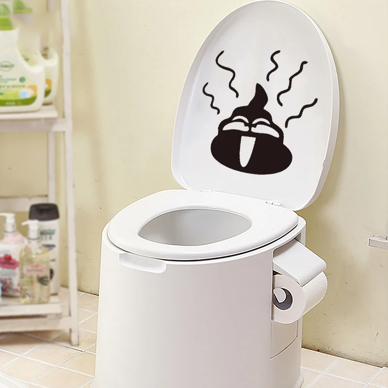 

Funny children Toilet Stickers Bathroom Decoration Waterproof Mural Art Wall Decals