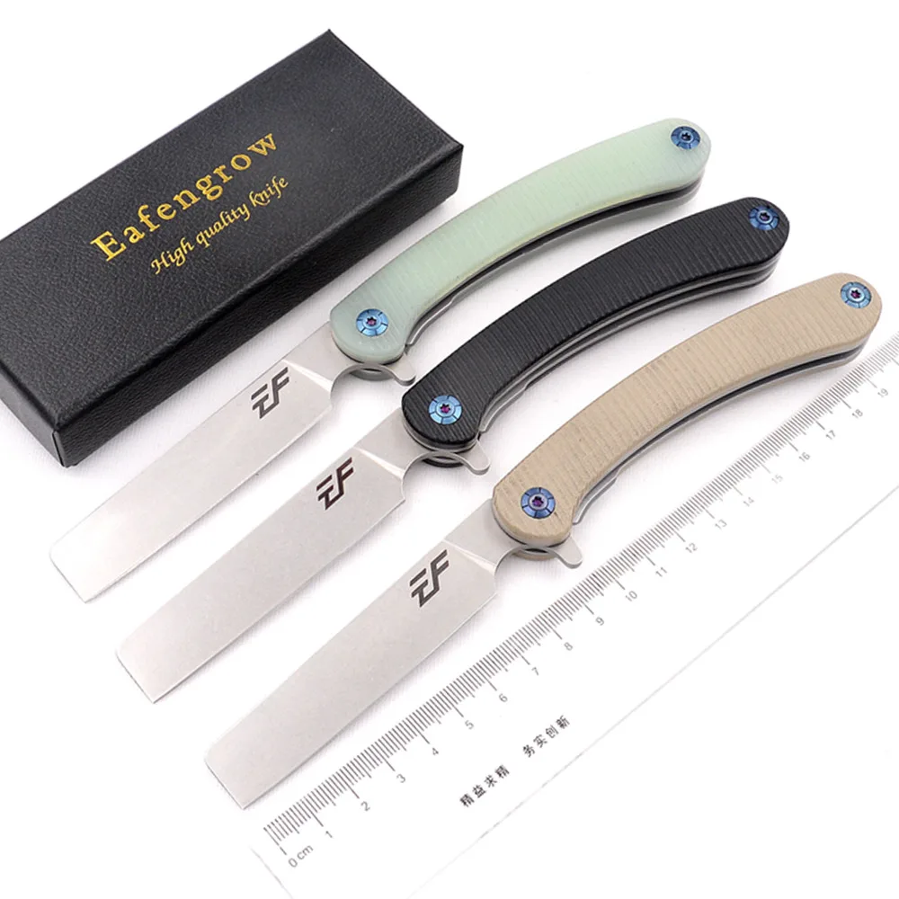 Eafengrow EF939 реальный D2 лезвие G10 Ручка шарикоподшипник тактическая бритва кемпинг карманный охотничий инструмент для повседневного использования складной нож