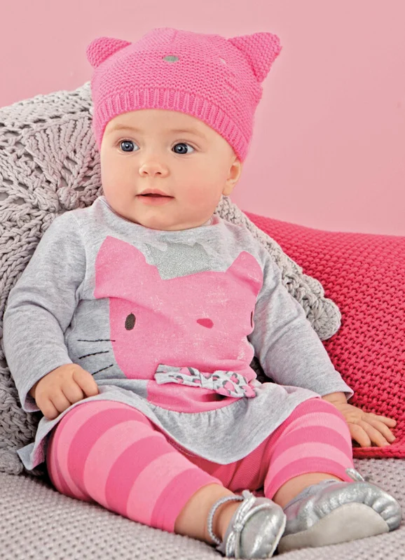 Осень 2020 стильная одежда для маленьких девочек хлопковый комплект с мультяшными