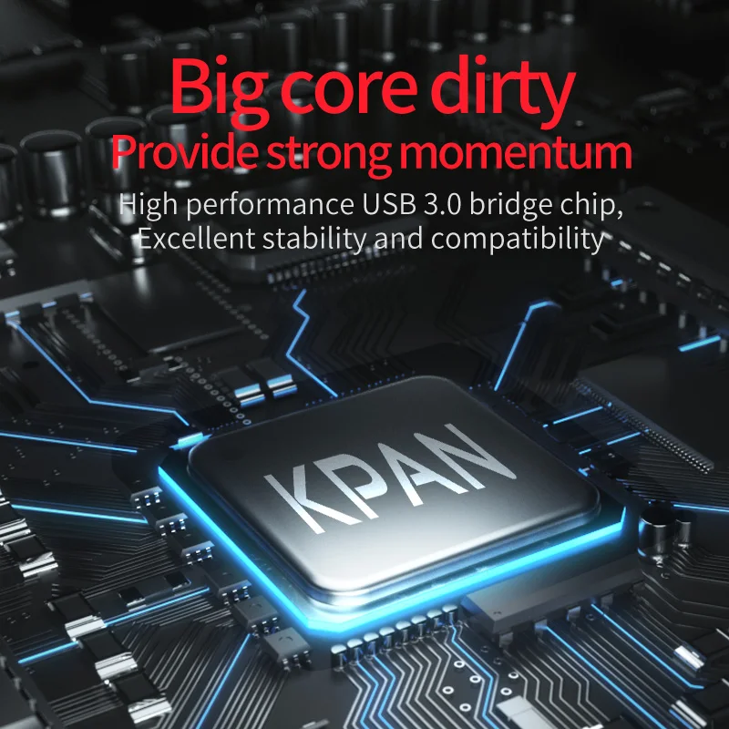 Original KPAN 2.5“ Metal Case Black External Hard Disk Drive 1TB 2TB HDD 500GB USB3.0 Storage Devicefor PC, Mac, XBOX ONE, PS4/5