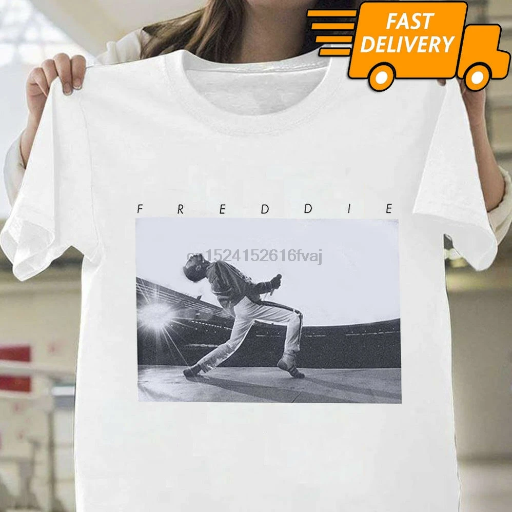 

Queen Freddie Mercury Bohemian Rhapsody T-Shirt White Size S-3Xl
