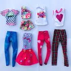Одежда для кукол Барби на каждый день, мини-платье для куклы, ручная работа, Милая Мини Повседневная одежда, Миниатюрные аксессуары для игрушек 11,5 дюйма