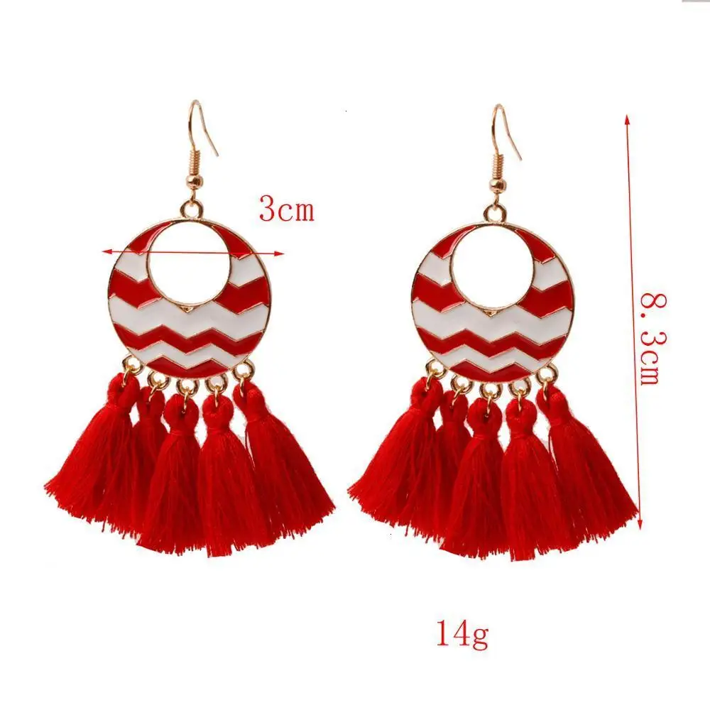 Новинка модные женские винтажные серьги-капли с кисточками в стиле бохо черные