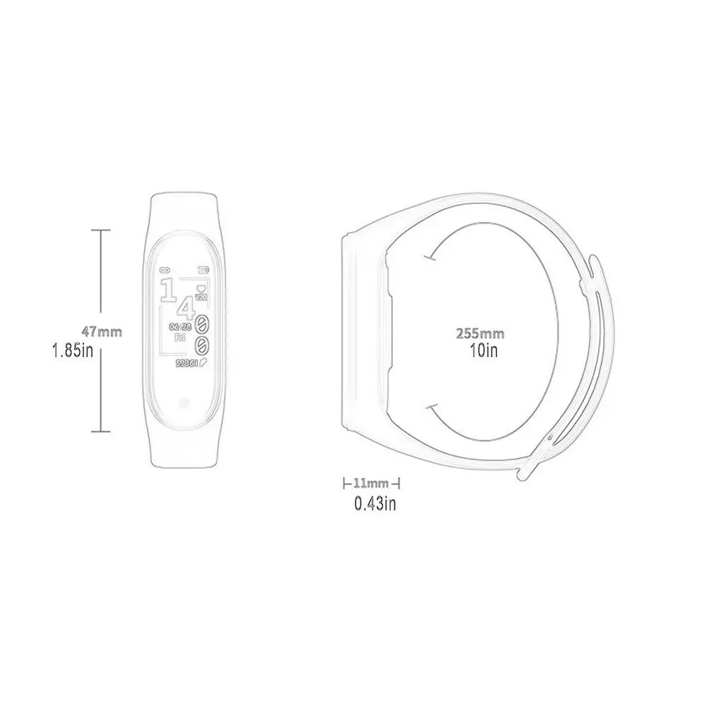 

M4 Smart band fitness tracker sport smart band heart rate blood pressure Monitor smartband pedometer waterproof bracelet