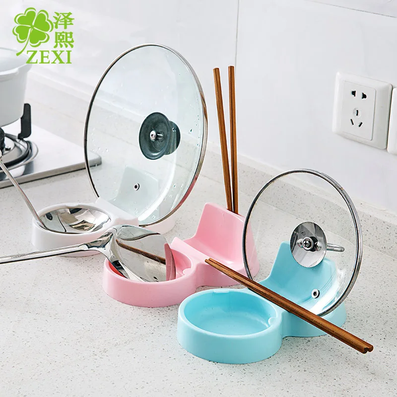 

Многофункциональная кухонная стойка из АБС-пластика в скандинавском стиле, многофункциональная Нескользящая подставка для крышки кастрюл...