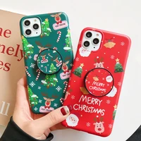 christmas santa claus elk phone case for iphone 11 pro maxi x xs xr 7 8 6 plus se 2020 soft tpu silicone cover