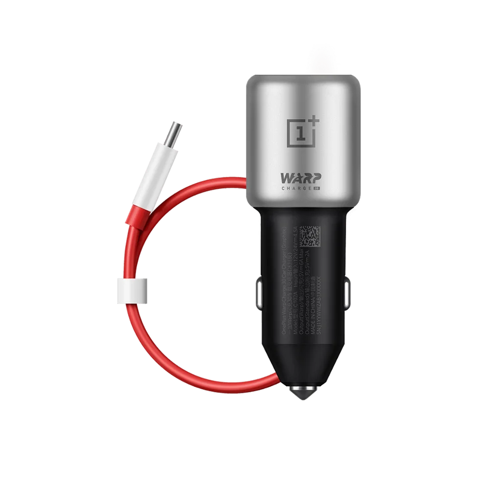 

Original OnePlus Warp Charge 30 Car Charger Fast Warp Charge for one plus 1+ 8T/9/9R/9Pro/8/8pro/7 Pro / 7T/ 7T Pro/5T/ 6/6T/7