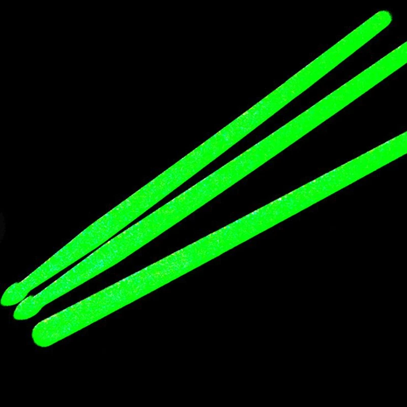 Luminous Drumsticks Bright Drum Stick LED Light Up in the Dark Stage Jazz Reuse Kit 2 | Спорт и развлечения