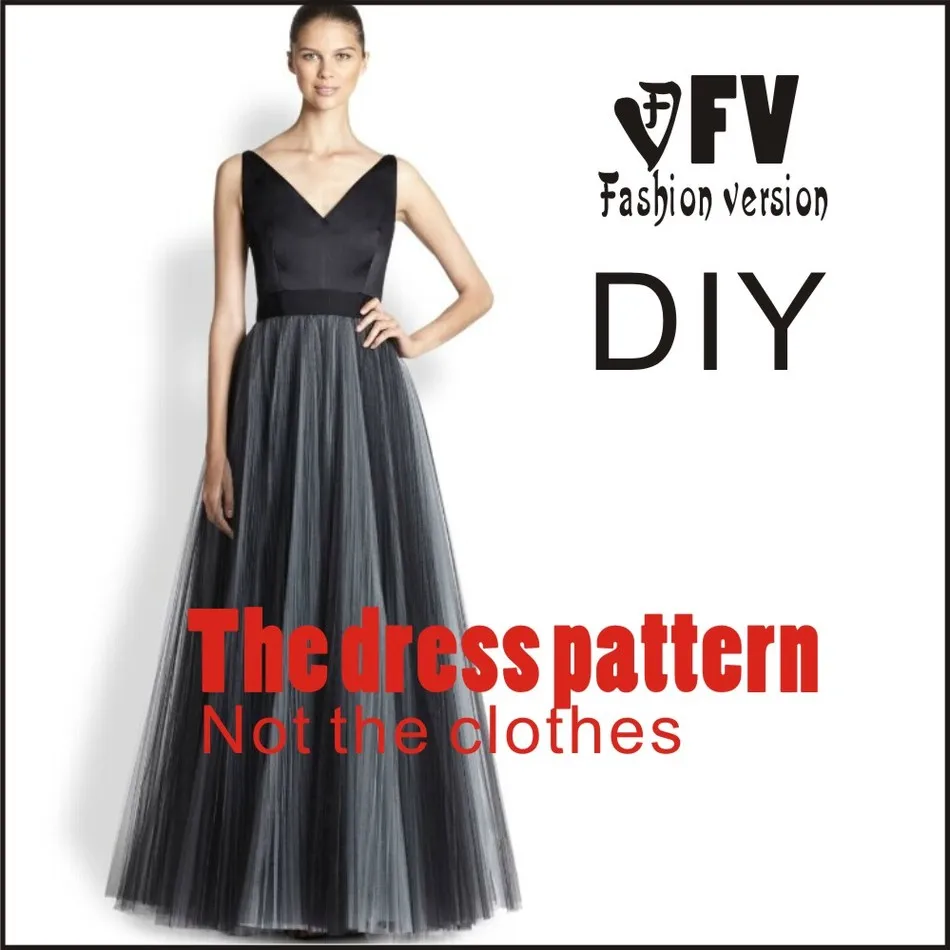 Платья шаблон для шитья резки Рисунок одежда &quotсделай сам&quot (в продаже не