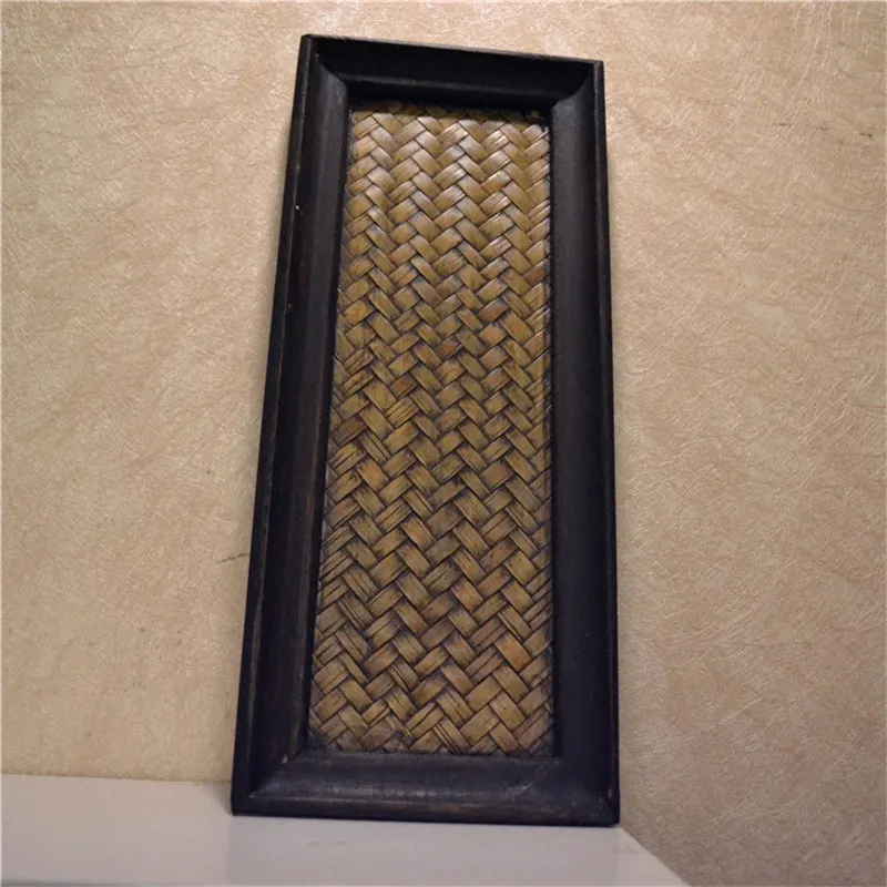 Новогодний бамбуковый поднос в стиле ретро для хранения тайском DIY деревянный