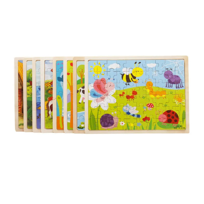

Children's Early Knowledge Enlightenment Puzzle Education 60-piece Jigsaw Toys Kids Puzzle Recognition Education Picture Books