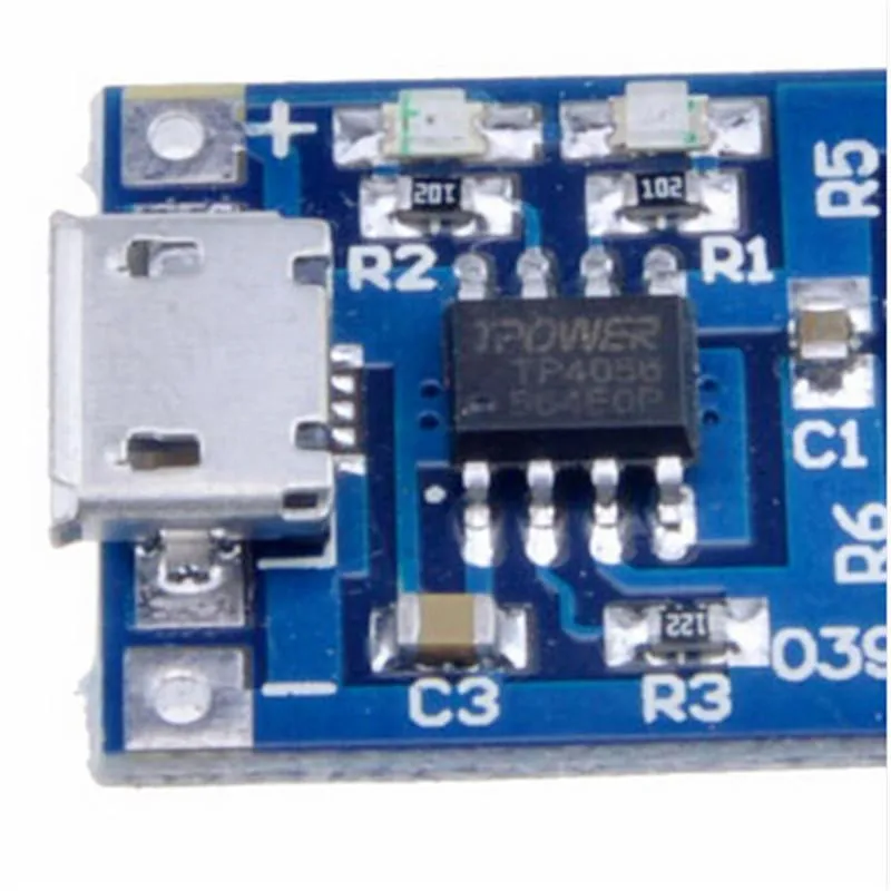 Новый Micro USB 5V 1A 18650 TP4056 литиевый модуль зарядного устройства аккумулятора