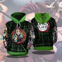 japan anime demon slayer kimetsu no yaiba 3d printing hoodie sweatshirt hooded coat cosplay costume wholesale price drop ship