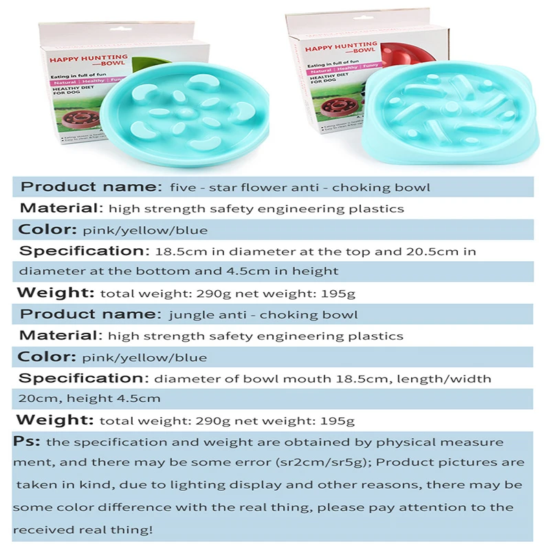 Домашние питомцы собака фидер чаша медленной еды Раздувание остановить Еда