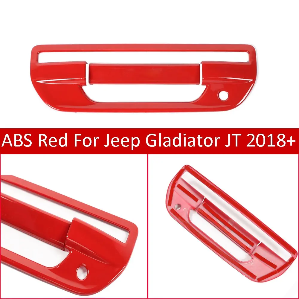 

ABS Rear Tailgate Door Handle Cover Fit Forfor Jeep Gladiator JT 2018-2020