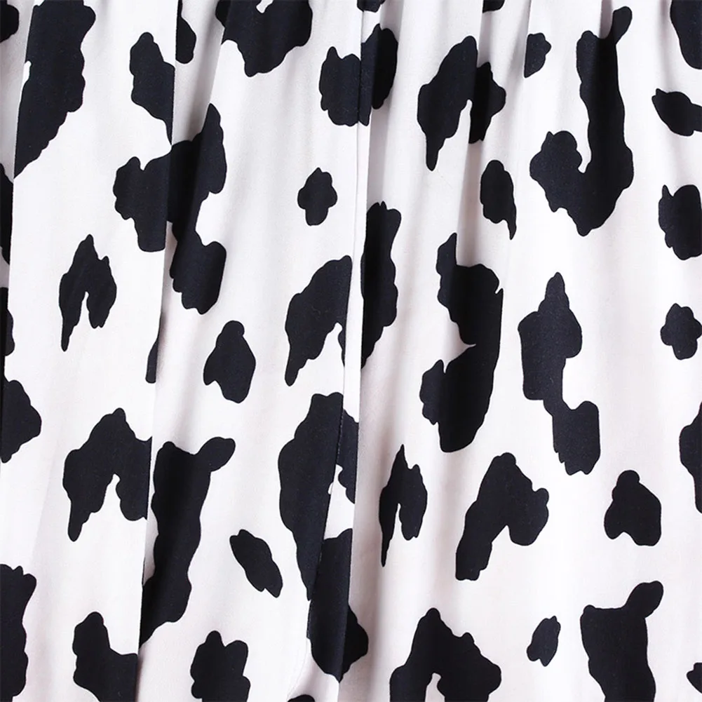 

Women Casual Cow Print Elastic High Waist Pants Summer Jogger Pants Spring Autumn Long Harem Femme Long Pants