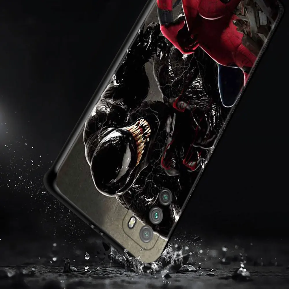 phone case for xiaomi poco x3 nfc f3 gt m4 m3 pro 5g note 10 civi 9t 11t 11 10t lite pro 5g cover marvel spiderman and venom 2 free global shipping