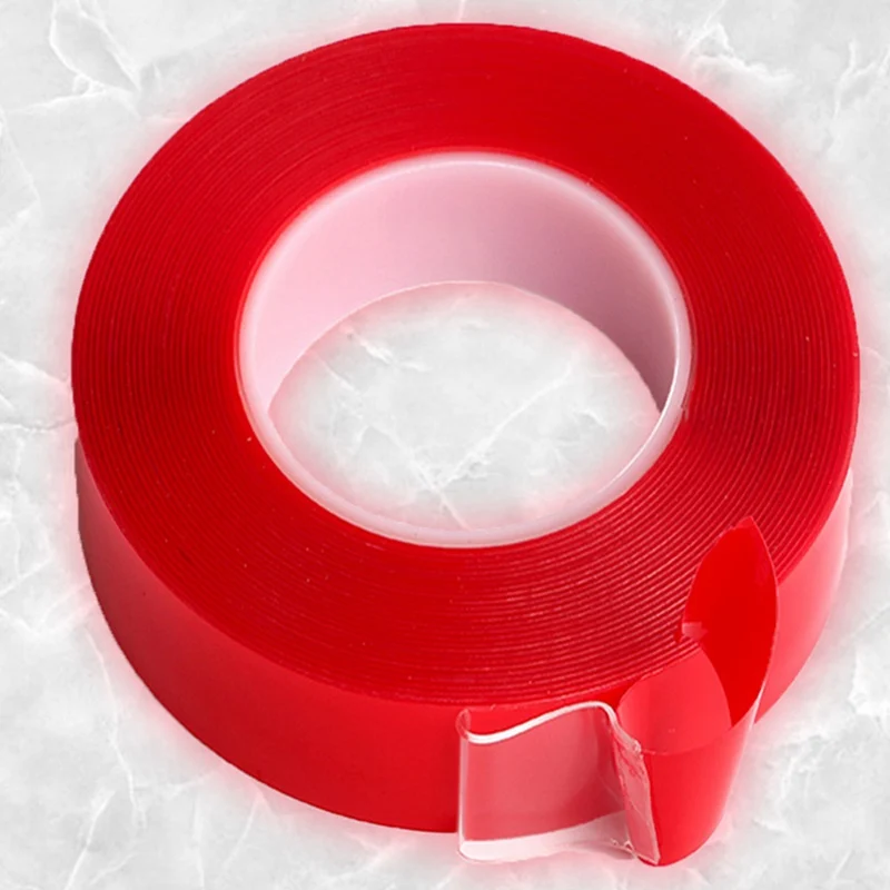 

Acrylic Red Transparent Silicone Double Sided Tape Sticker For Car High Strength Traceless Adhesive Sticker Household Supplies