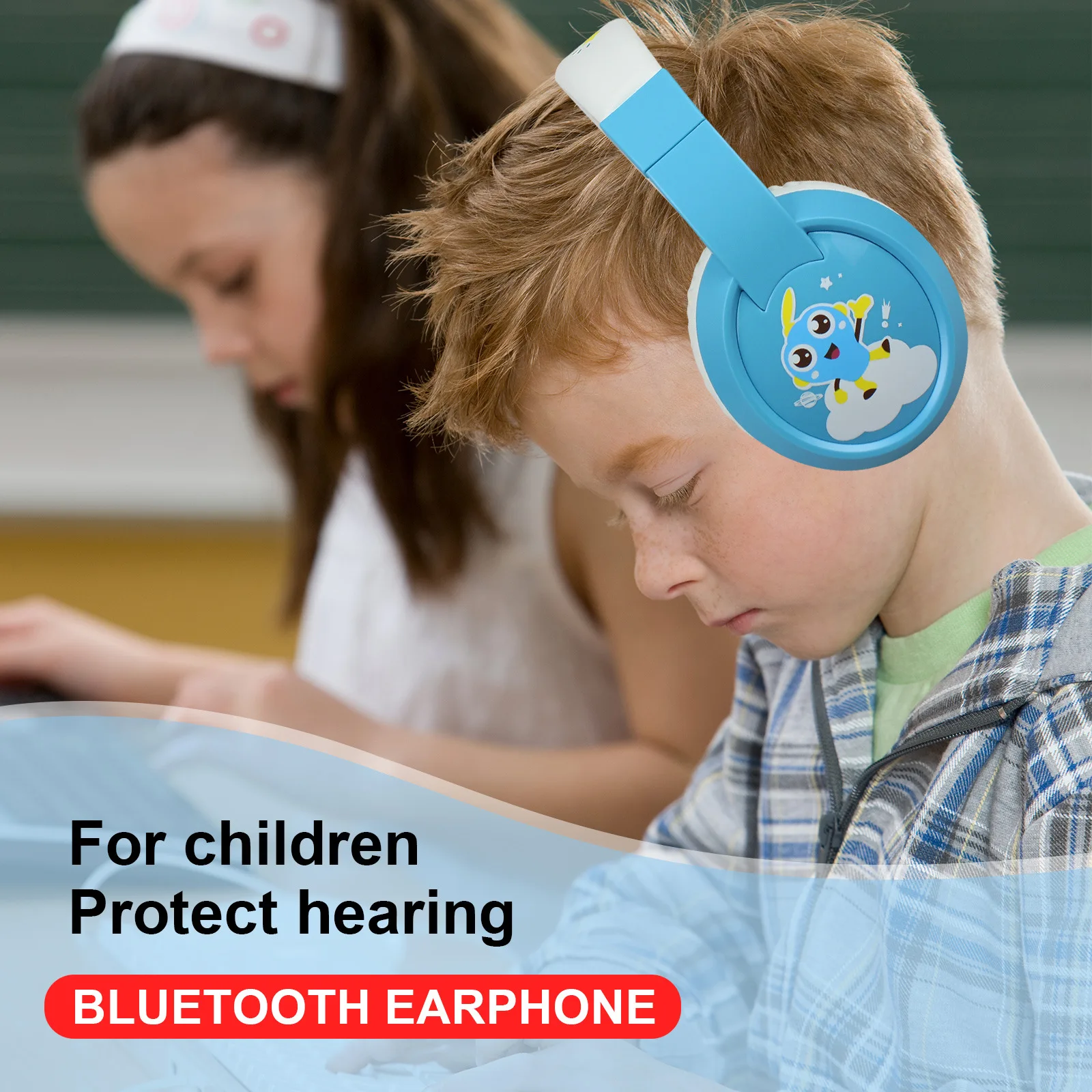 

Bluetooth-наушники для детей, с микрофоном высокой чувствительности