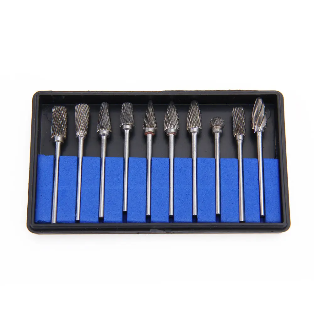 10 шт. Вольфрам Сталь стоматологические боры Лаборатории Заусенцы зубов Дрель для