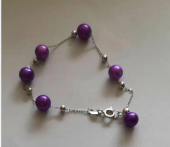 Wholesale price 925 Sterling Silver Bracelets with 6 AAA grade Round Pearls Colored N80 | Украшения и аксессуары