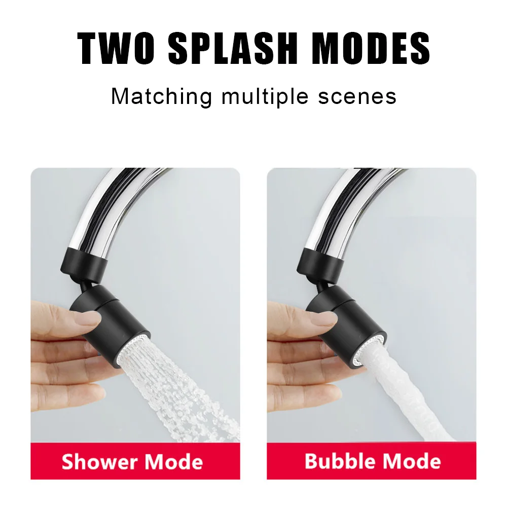 

Anti Splash Water Saving Nozzle Sprayer 360 Rotatable Swivel Faucet Aerator Sprinkler Kitchen Sink Sprayer Attachment Universal