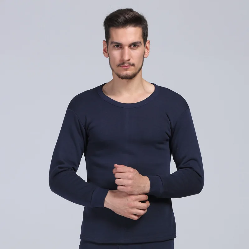 Комплект мужского термобелья из 2 предметов плотное бархатное нижнее белье с