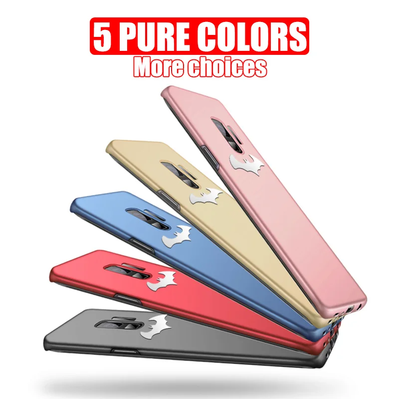 

3D Silver Bat PC Case For Samsung Galaxy A51 A71 S20 Ultra S10 Lite A50 A70 S9 Plus S8 Note 10 Pro 9 8 A8 2018 A9 A7 A6 Coque