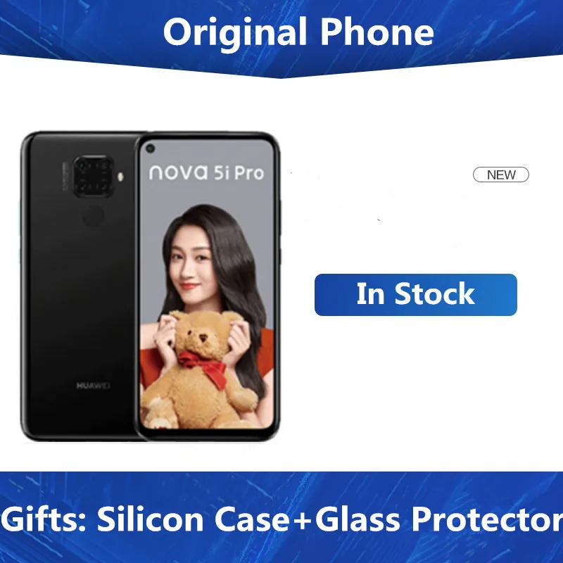 Мобильный телефон HuaWei Nova 5i Pro Kirin 810 Android 9,0 6,2" ips 2340X1080 8 Гб ram 256 ГБ rom МП отпечаток пальца OTG