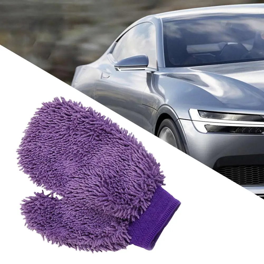 

Soft Microfiber Water Absorption Car Washing Mitten Glove Cleaning Cloth Tool