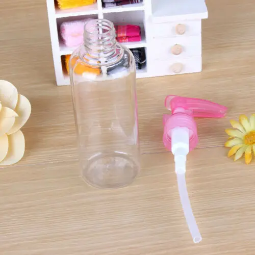 

50PCS High Quality Clear Lotion Pump Bottle Makeup Skincare Cosmetic Shampoo Shower Travel Bottles