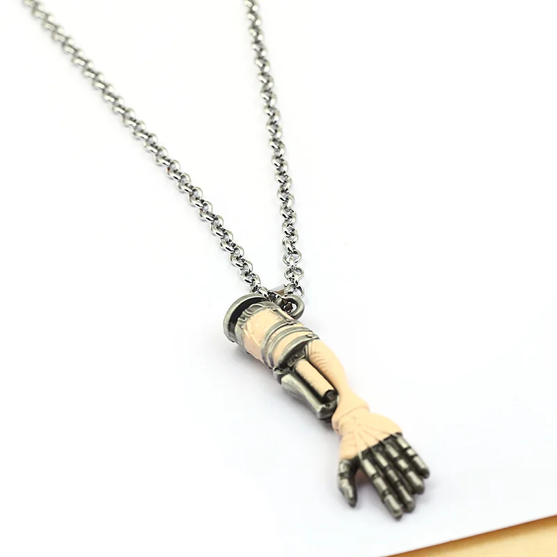 Game Sekiro Shadows Die Twice Hand Necklace For Men Metal The Great Wolf Cannon Women Pendant Jewelry Long Chain collar | Украшения и