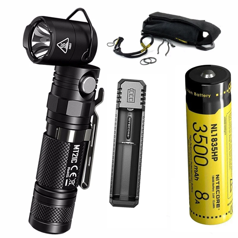 Набор многофункциональных фонариков NITECORE MT21C CREE XP L HD V6 max 1000 люмен регулируемый на