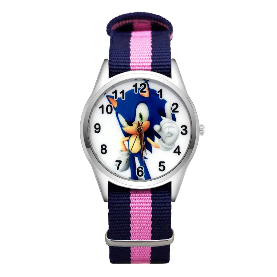 

Fashion Cartoon Pretty hedgehog style Watches Women's Girls Students Boy Children Nylon Strap Quartz Wrist Watch Clcok JC118