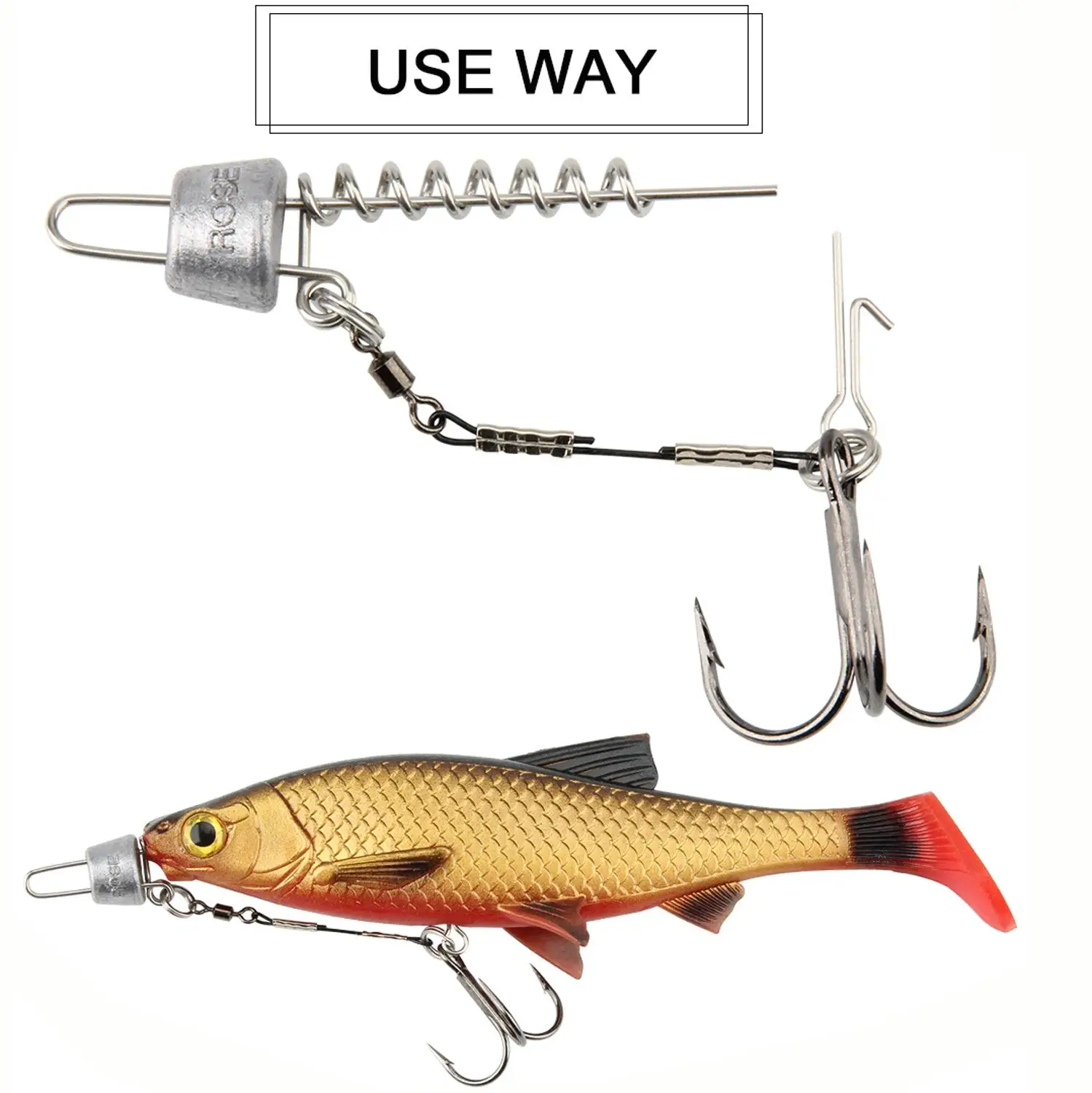 Палисандр мульти глубина винт и свинца рыболовные веса пополнения пакет для Shad