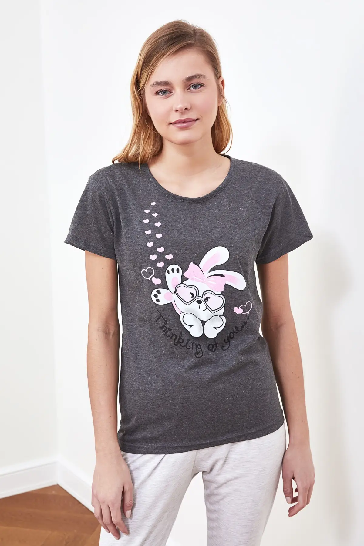 

Trendyol Printed Knitted Pajamas Set THMSS21PT0484