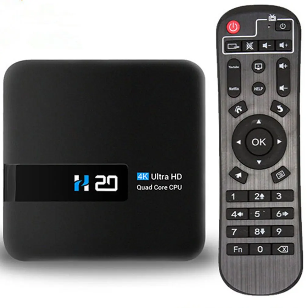 

TV Box Android 10 1G+8G 4K TV receiver Media player Video 2.4G Wifi H20 Smart TV BOX Dual Frequency Set top Voice Assistan box